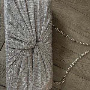 Elegant Silver Clutch Bag